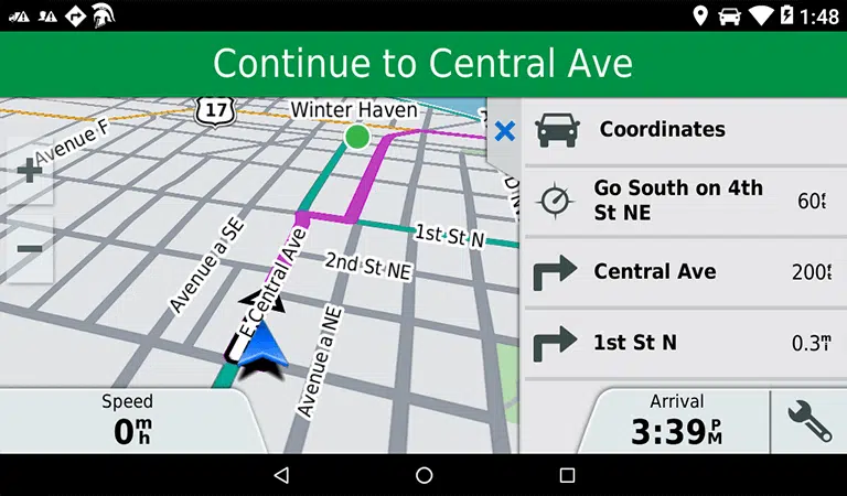 Field Warrior mobile workforce management on Garmin device