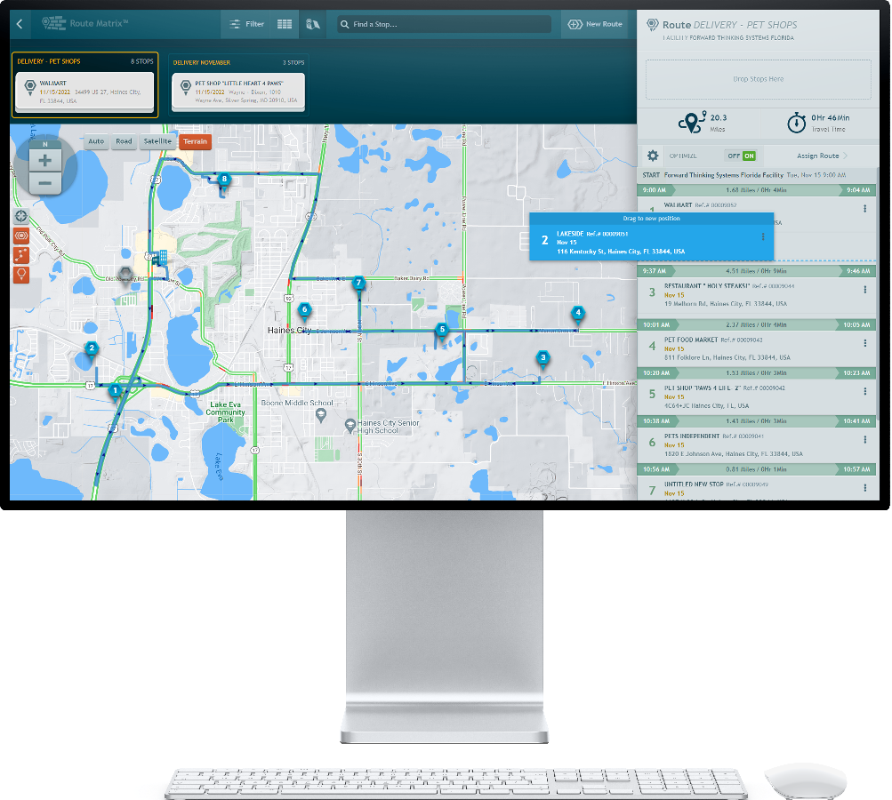 Route Matrix route optimization tool